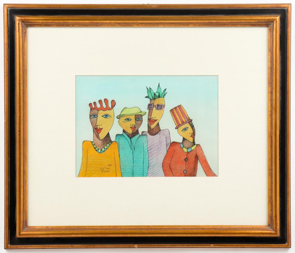 GUY TEMECH "FOUR FIGURES" MIXED