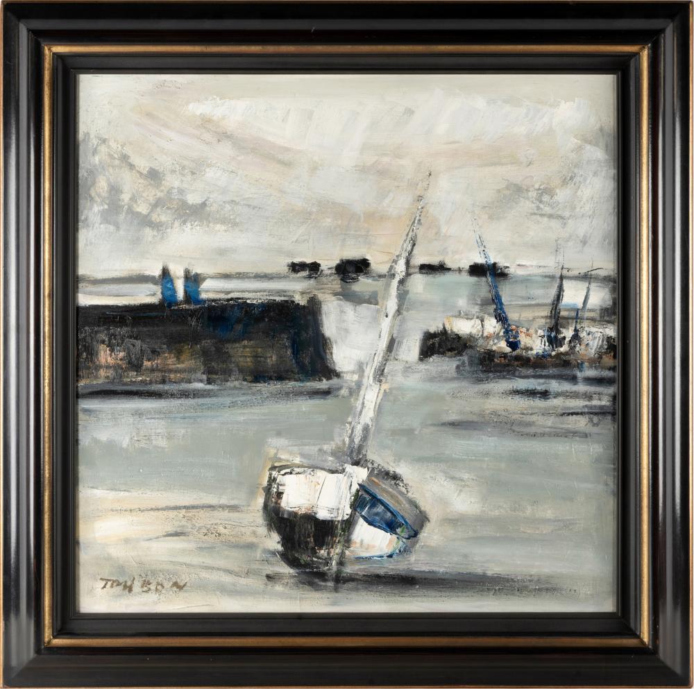GUY TOUBON (B. 1931): SHIP IN