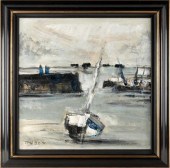 GUY TOUBON (B. 1931): SHIP IN