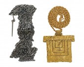 GUY VIDAL GOLD PLATED PENDANT