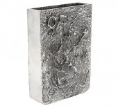 GUY VIDAL RECTANGULAR PEWTER V