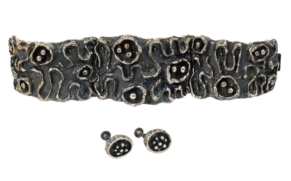 GUY VIDAL1960'S PANEL BRACELET &