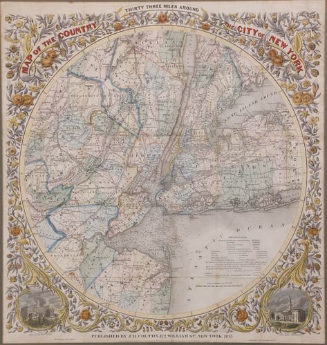G.W. & J.H. COLTON "MAP OF THE