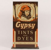 Gypsy tin dye cabinet: wood ba
