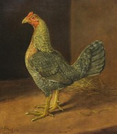 H. Atkinson oil on canvas Stud