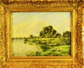 H. BAXTER OIL PAINTING ON CANV