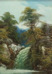 H. CONN OIL ON CANVAS LANDSCAP