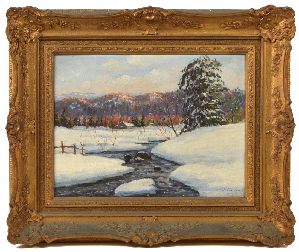 H. DUMAS 'WINTER LANDSCAPE'