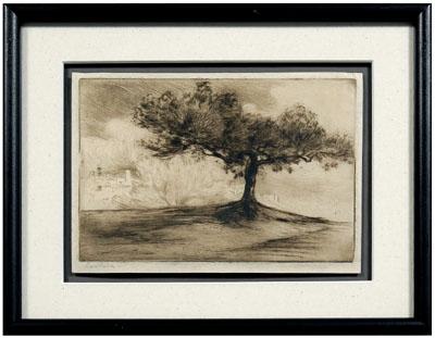 H. Edgar Chahine etching