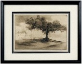 H. Edgar Chahine etching (Fren