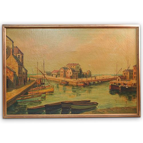 H. HANLEY OIL ON CANVASDESCRIPTION: