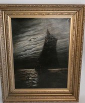 H. JEFFREY MOONLIGHT SAILBOAT
