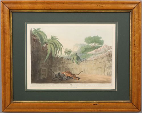 H. MERKE AQUATINTA 19th Century
