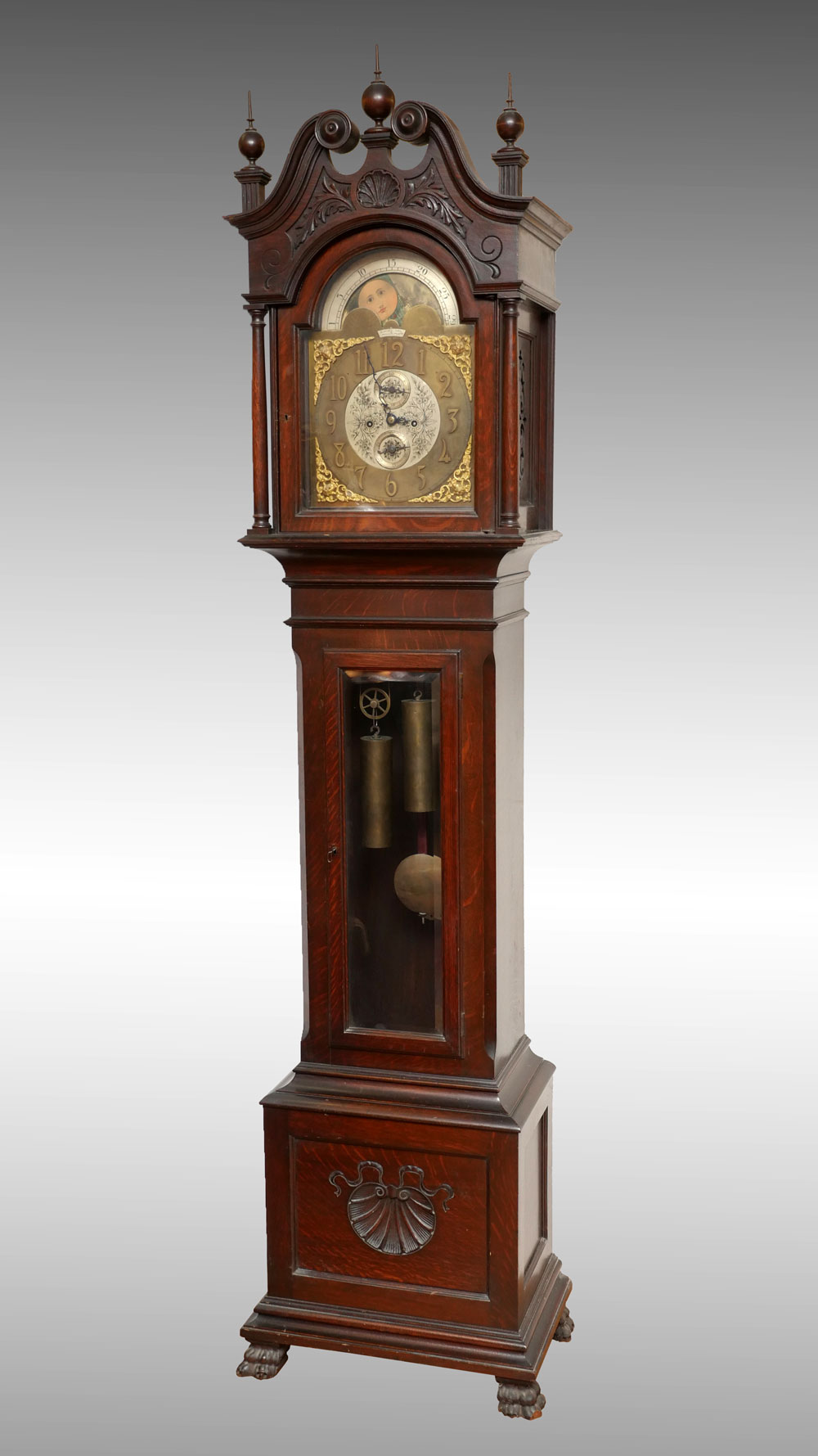 H. MUHR'S SONS GRANDFATHER CLOCK: