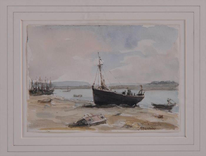 H. WEBSTER: "MORLAIX" Watercolor