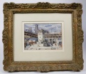 H. WEIR WATERCOLOR ON PAPER "P
