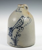 H. WESTON STONEWARE JUG WITH B