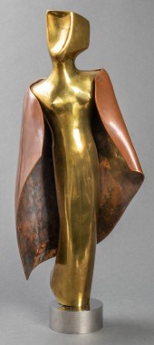 H. WIEMANN FIGURAL BRONZE AND
