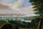 H. WIMER OIL ON CANVAS "EUROPE