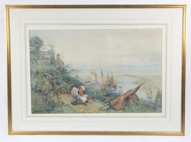 H Z HerrmannGirls on a Hillside