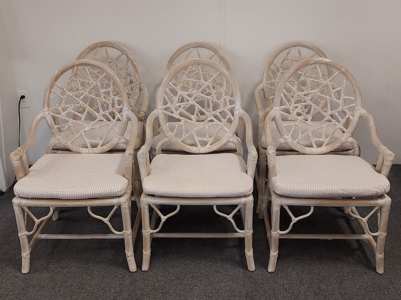 H103 7 BLEACHED RATTAN MCGUIRE
