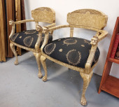 H1241 PAIR OF HOLLYWOOD REGENC