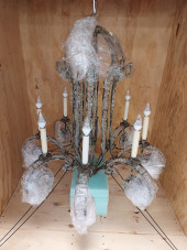 H1289 8-ARM CRYSTAL CHANDELIER