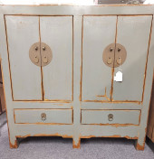 H1594 ASIAN INSPIRED CUPBOARD: