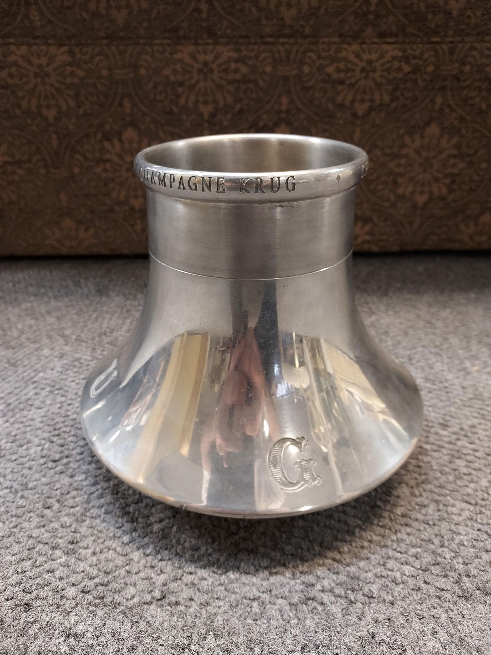 H1598 RARE KRUG PEWTER CHAMPAGNE