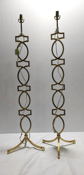 H1600 PAIR HOLLYWOOD REGENCY F