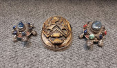H1636 LRG SCARAB & TURTLES STE
