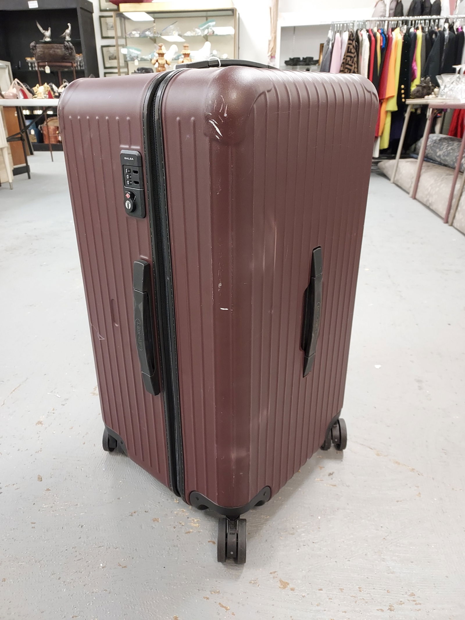 H1713 RIMOWA BURGUNDY ROLLER