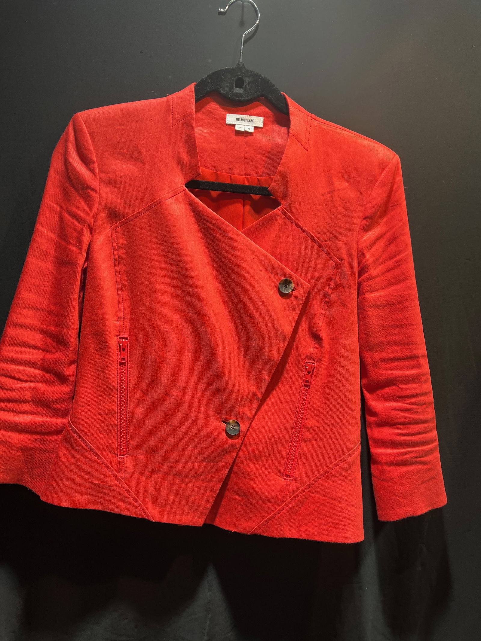 H27 HELMUT LANG CORAL COTTON CANVAS