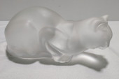 H288 LALIQUE CRYSTAL "CHAT COU