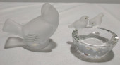 H293 LALIQUE SPARROW & SWAROVS