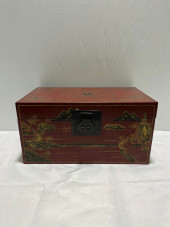 H305 ASIAN RED LACQUERED WOOD