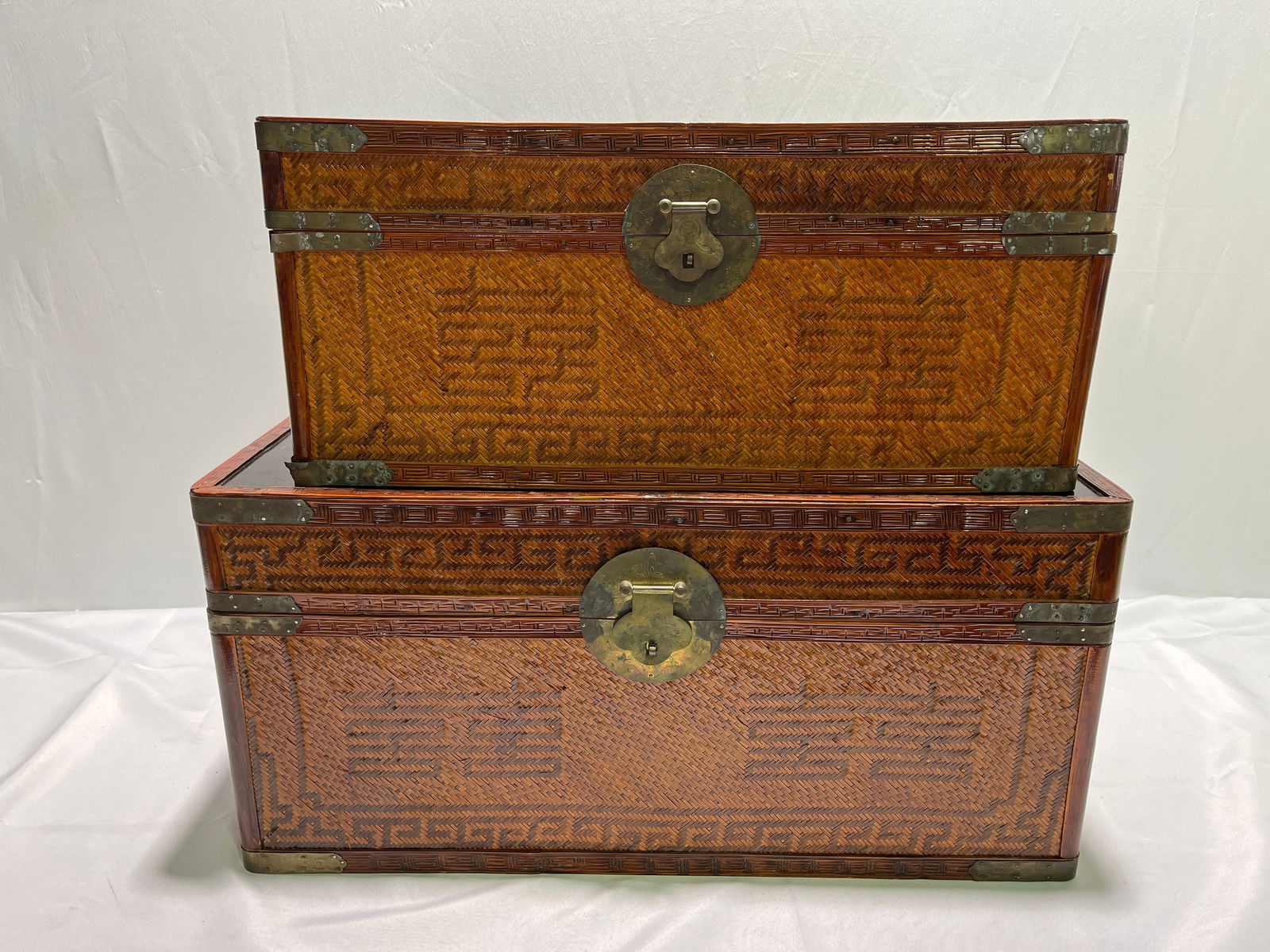 H307 2 ASIAN STORAGE CHESTS W/