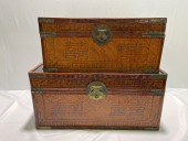 H307 2 ASIAN STORAGE CHESTS W/
