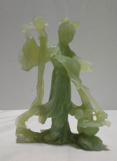 H311 CARVED HARD STONE QUAN YI
