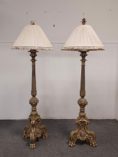H326 PAIR BAROQUE STYLE FLOOR