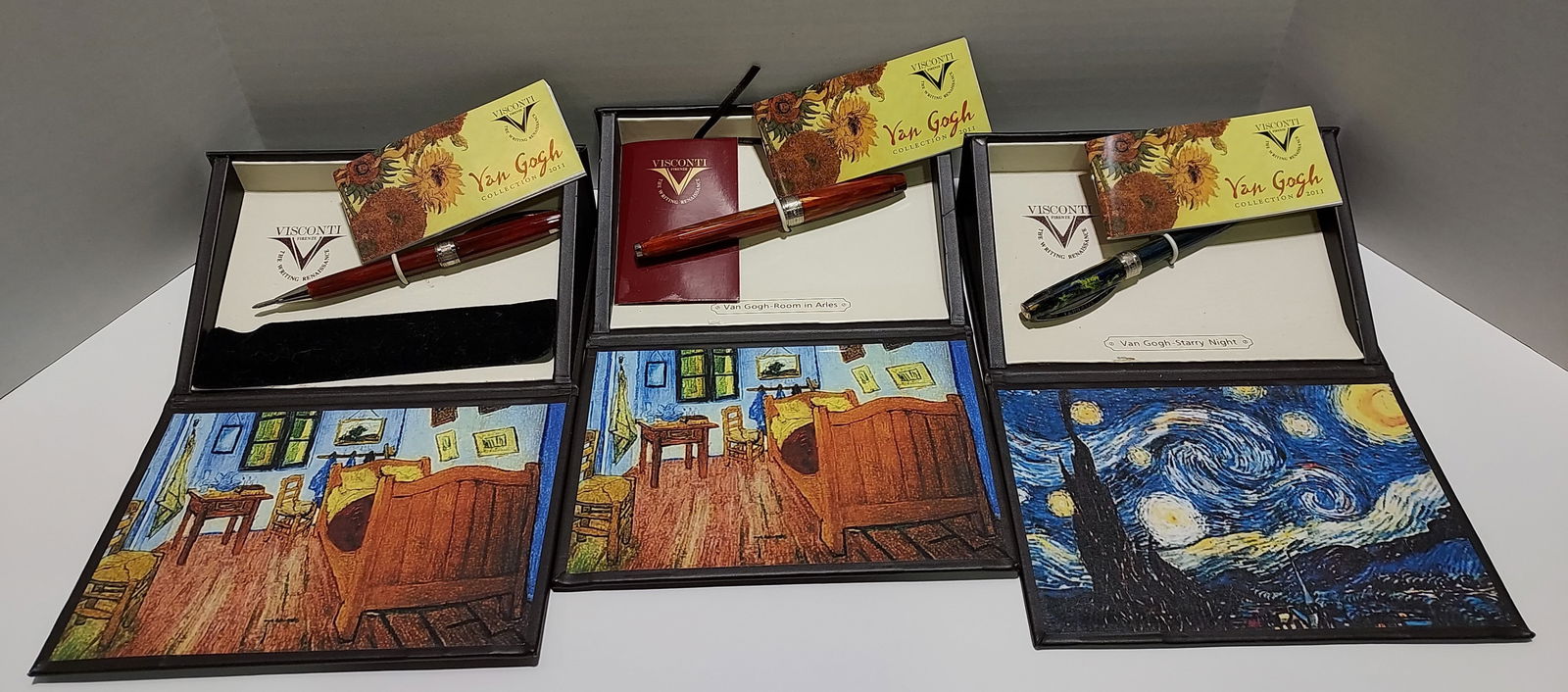 H366 3 VISCONTI BALLPOINT PENS;