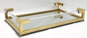 H398 UTTERMOST BRASS & LUCITE