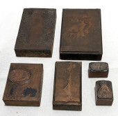 H482 SIX ANTIQUE ECCLESIASTICA