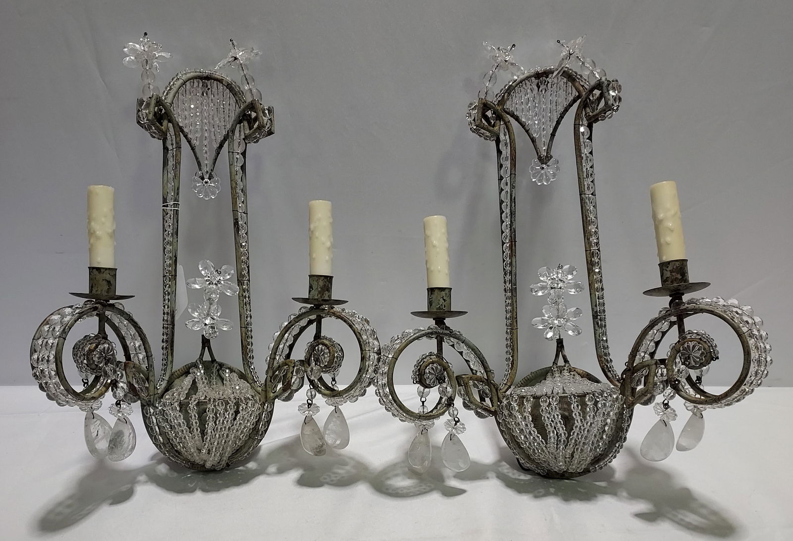 H5 PAIR CRYSTAL & ROCK CRYSTAL