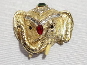 H586 CINER GOLD TONE ELEPHANT