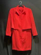 H60 AKRIS RED DRESS AND JACKET
