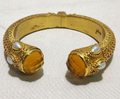H642 JULIE VOS GOLD TONED CUFF