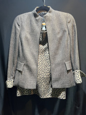 H889 AKRIS LEOPARD PRINT WOOL