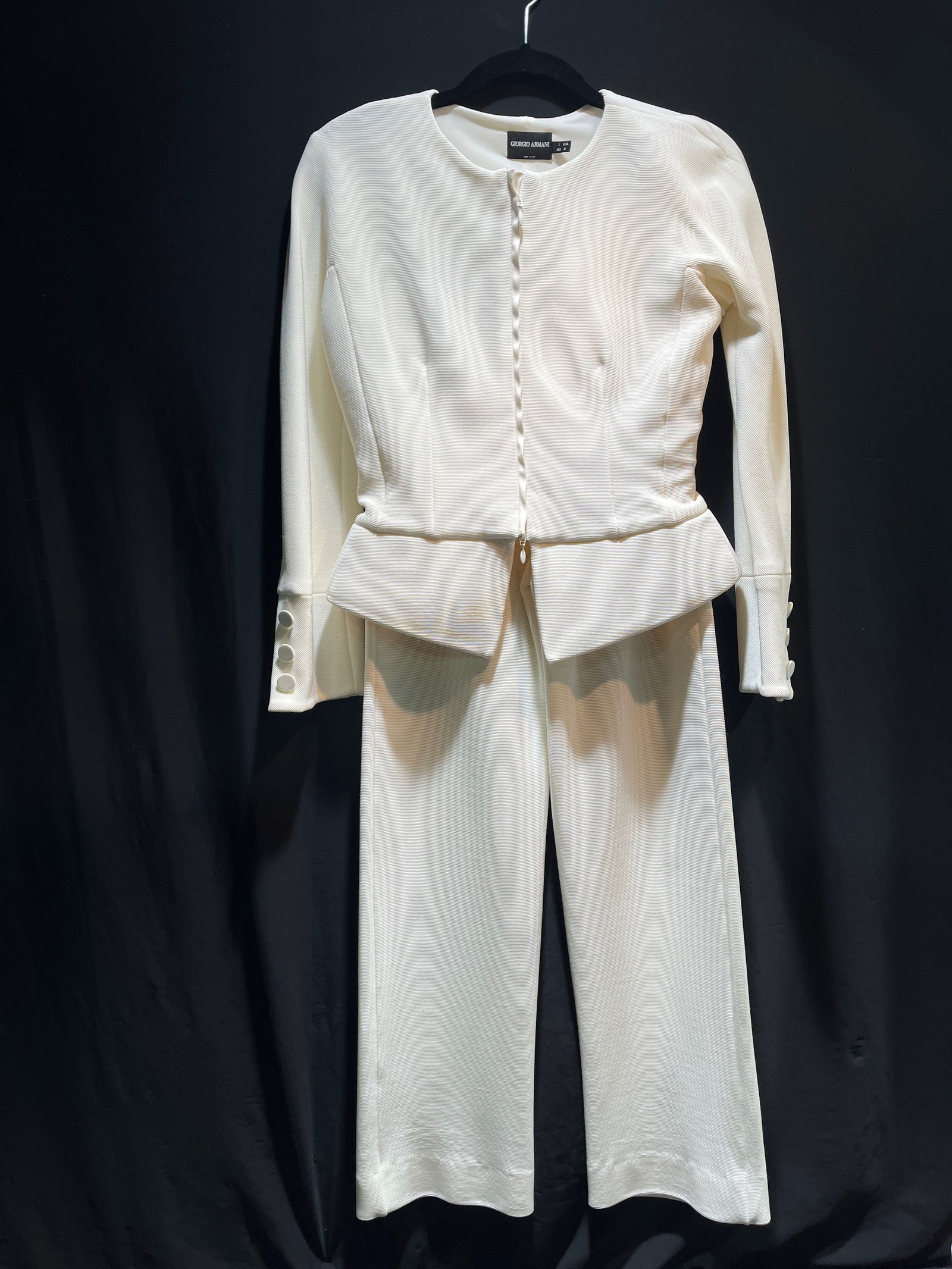 H893 ARMANI PANTSUIT, PEPLUM