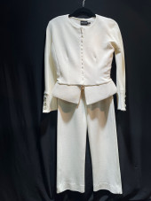 H893 ARMANI PANTSUIT, PEPLUM S